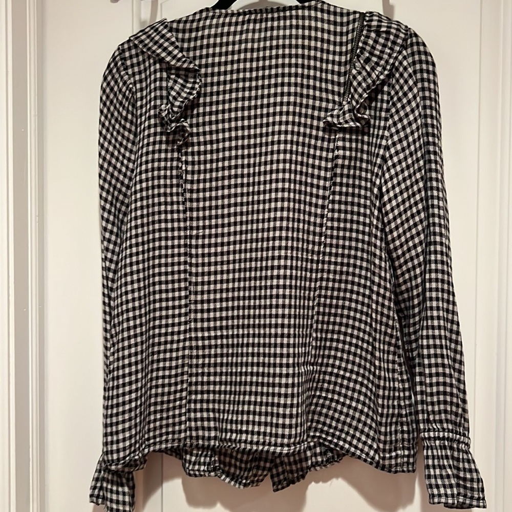 William Rast Susannah Ruffled Button Down Top - Picture 9 of 10